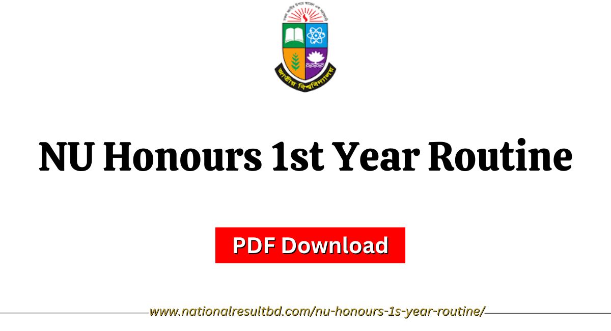 nu honours 1st year routine