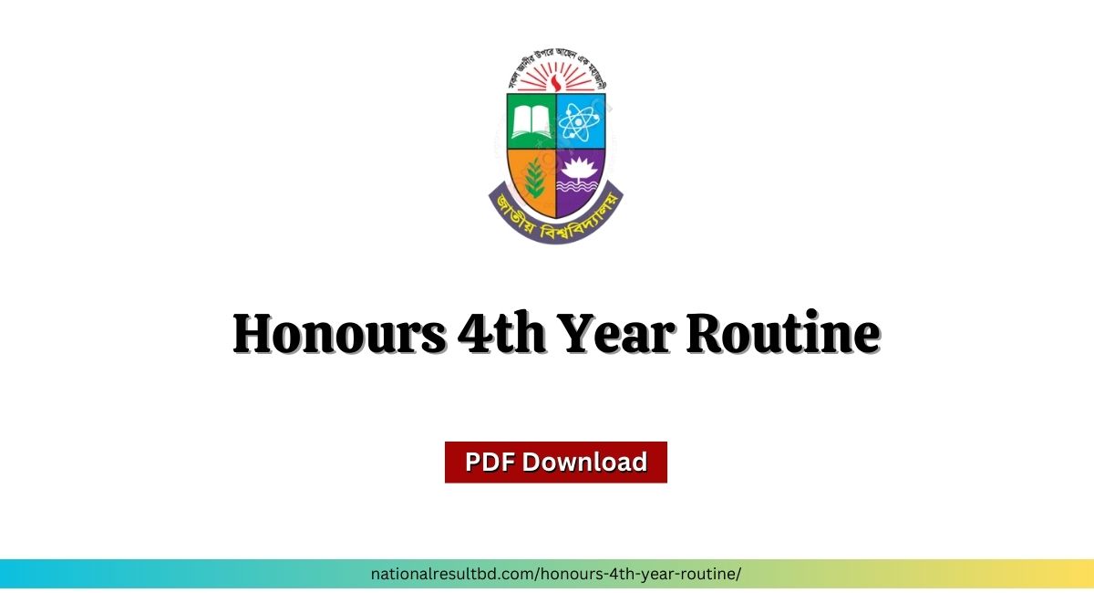 Honours 4th Year Routine
